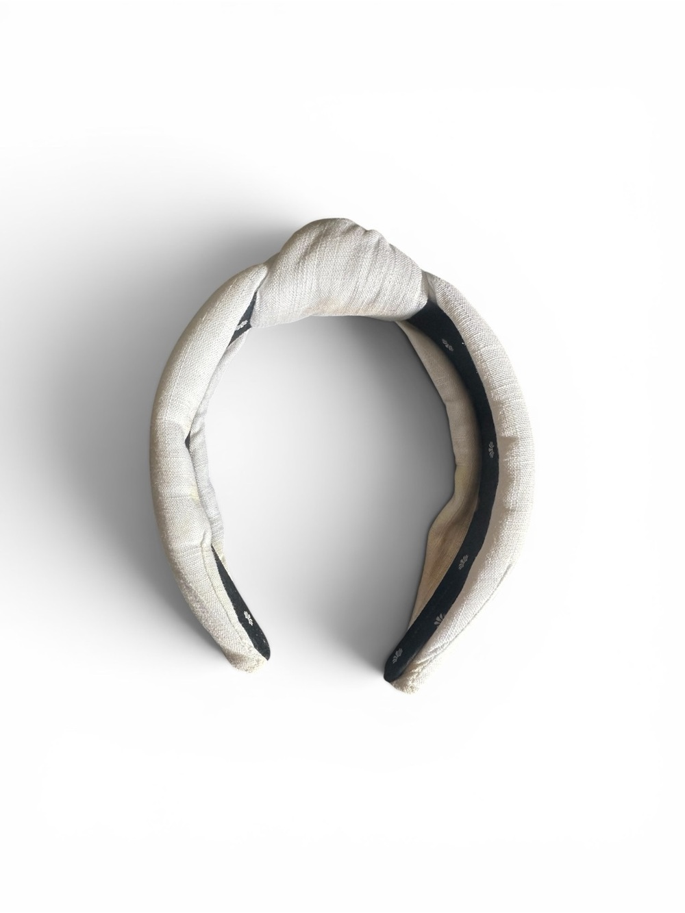 Lele Sadoughi Cream Knotted Headband